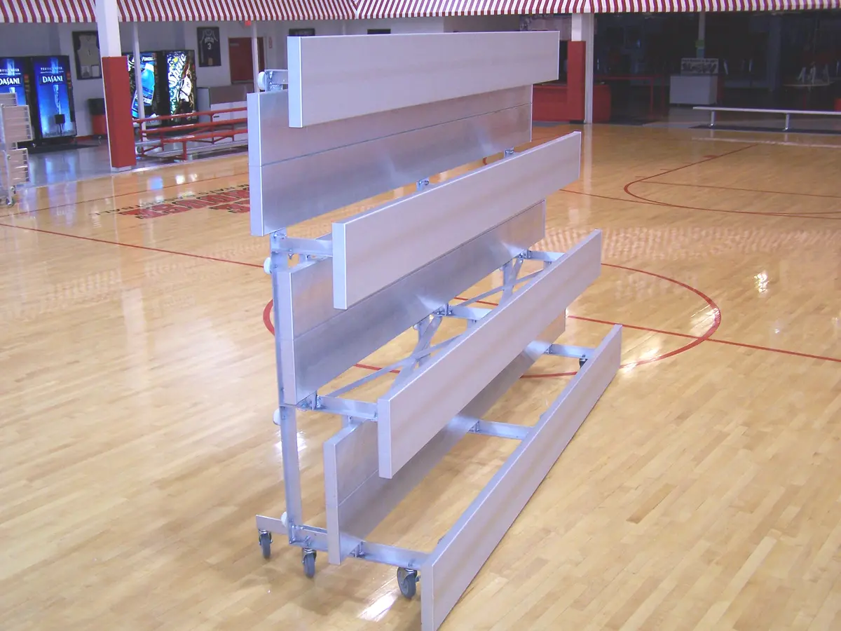 3 & 4 Row Tip N' Roll Low-Rise Preferred Bleachers 4