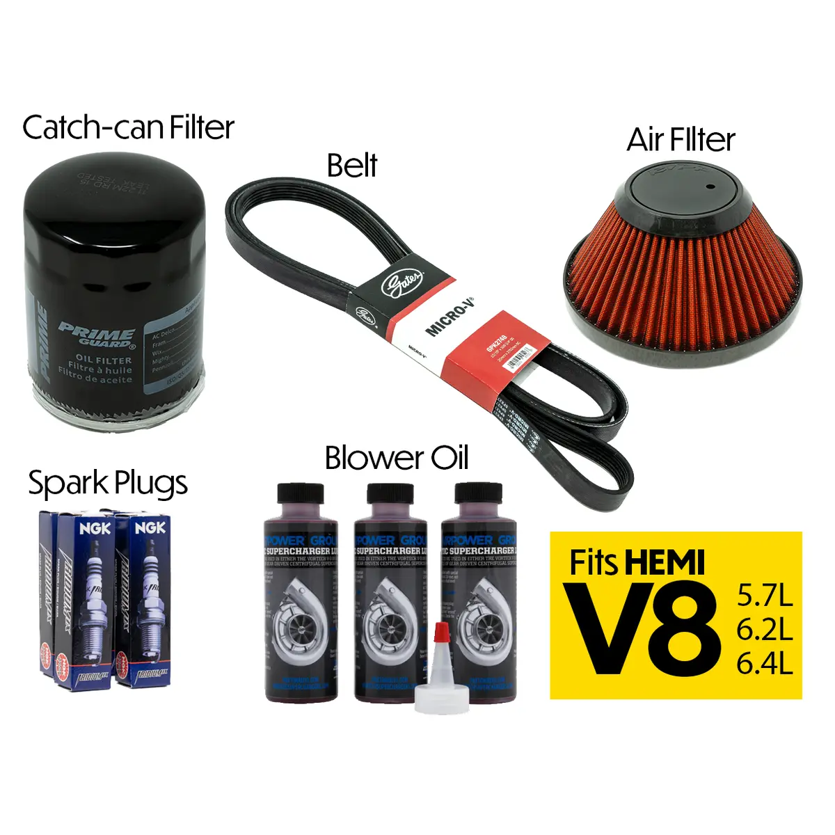 Ripp Supercharger V8 Tune-Up Bundle (Grand Cherokee / Durango) 1