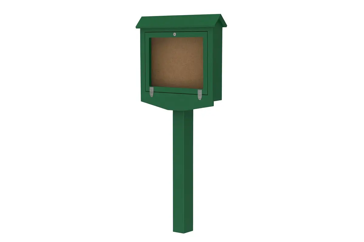 Small Recycled Plastic Hinged Message Center 2