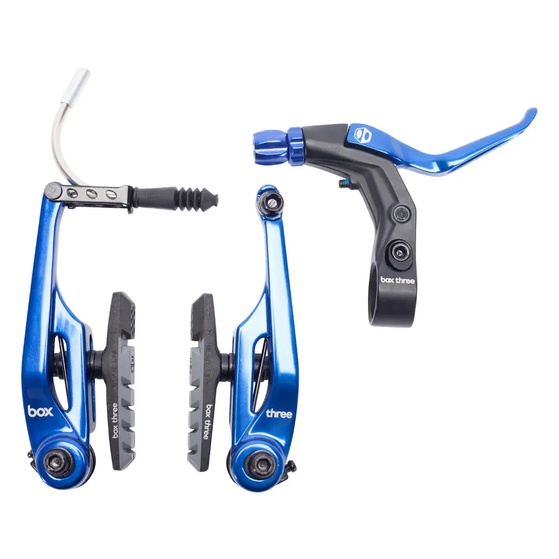 Box Three Pro V-Brake Bmx Kit - Lever+Cable+Caliper - Long Reach (108Mm) 1