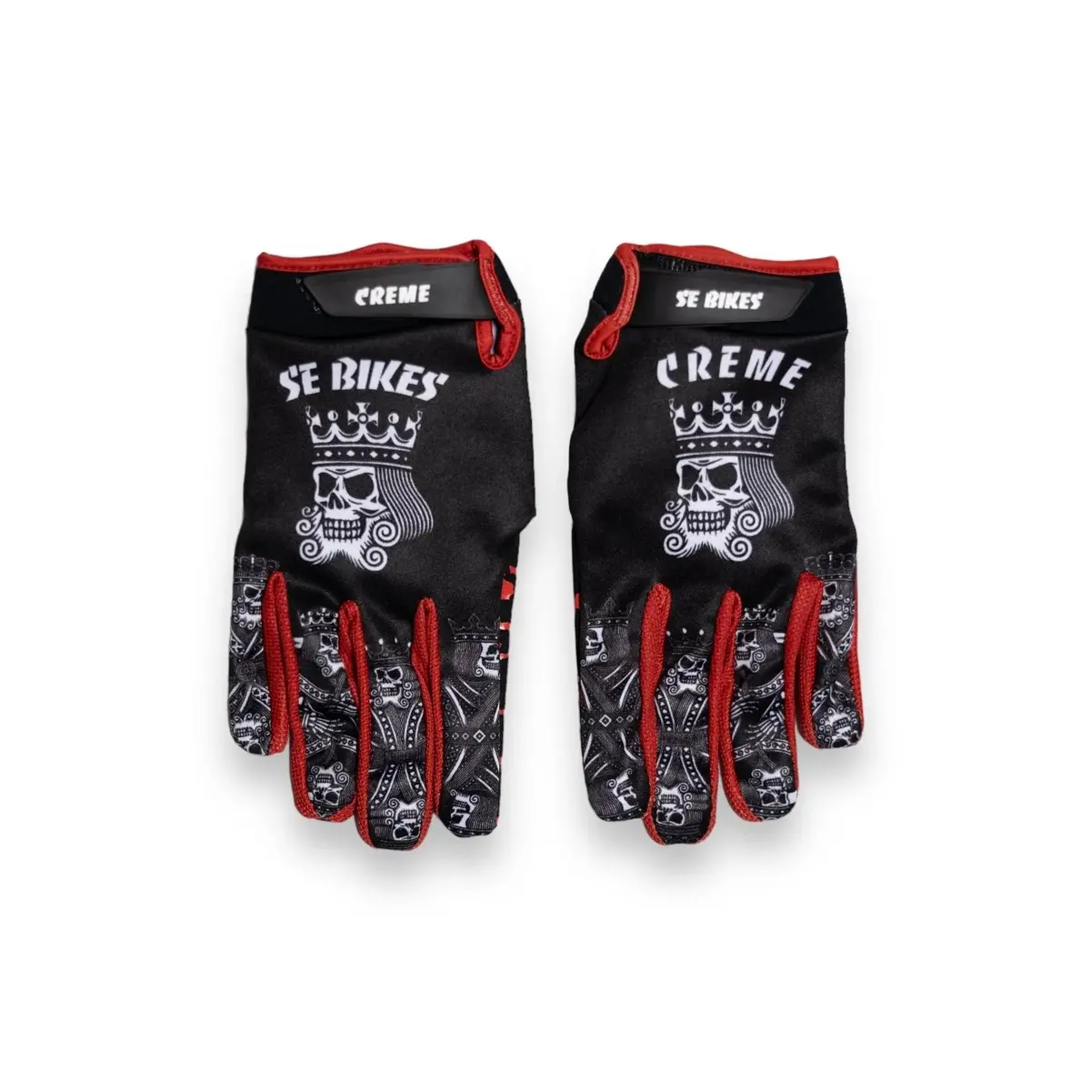 Se Bikes X Creme Gloves - Black/Red 1