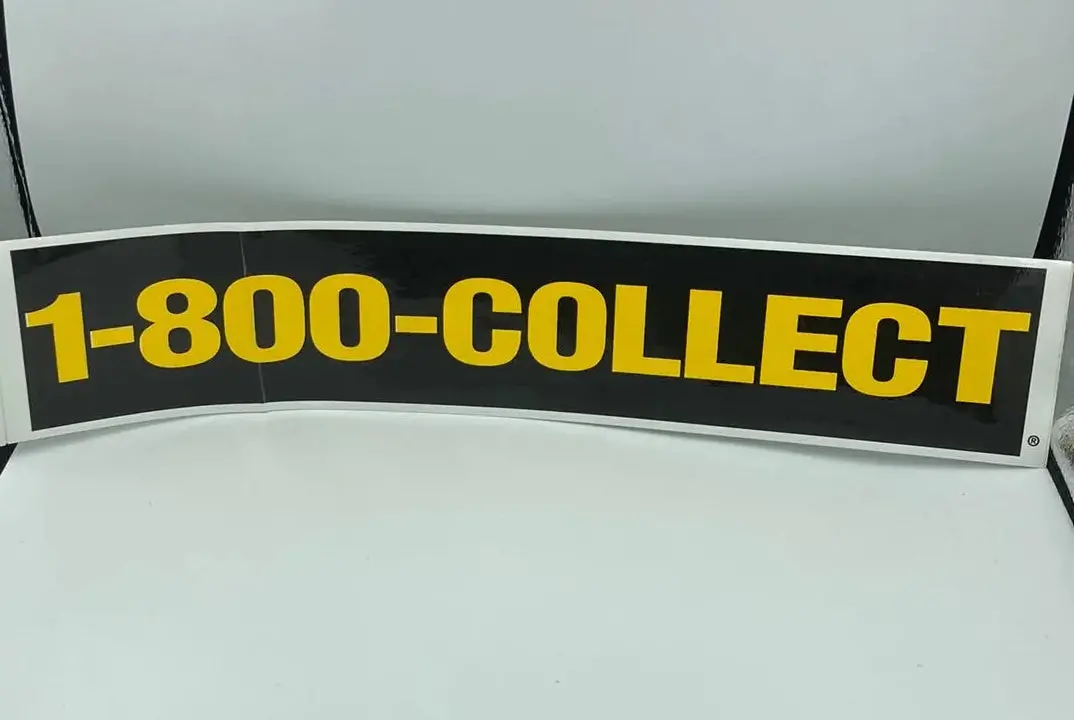 Mid School Dk 15” Sticker 1-800-Collect 1