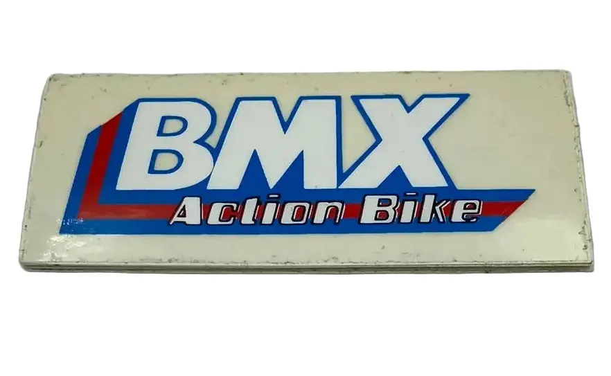 Old School Bmx Action Bike Sticker 4” 1