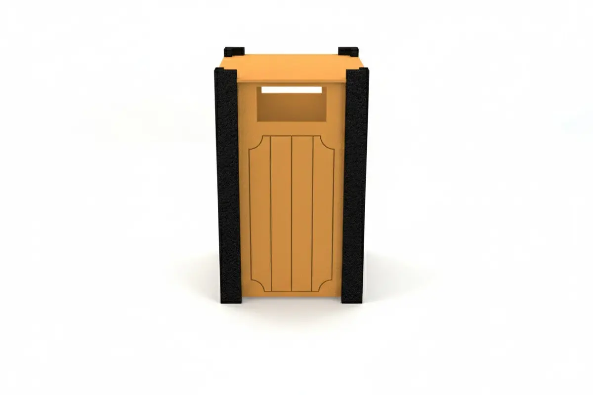 Ridgeview Recycled Plastic Trash Receptacle 1