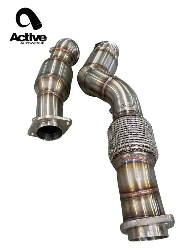 Active Autowerke Bmw S58 G80 M3 G82 M4 G87 M2 Downpipes W Gesi Cat 1