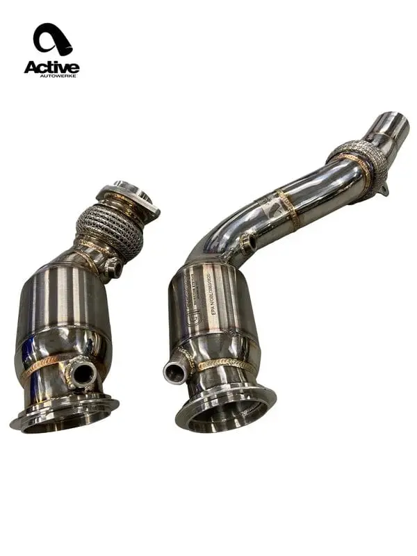 Active Autowerke F8x Bmw S55 M2c / M3 / M4 Downpipes W Gesi G-Sport Cats 1