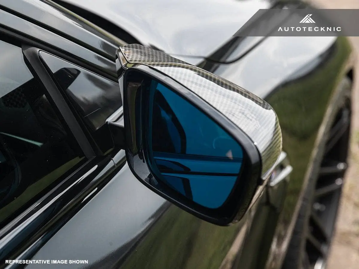 Apexvision Blue Tinted Side View Mirror Glass Set - E82 1M 2