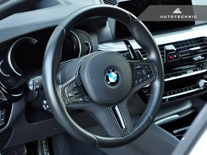 Autotecknic Carbon Alcantara Steering Wheel Trim - G30 5-Series | G32 6-Series Gt 1