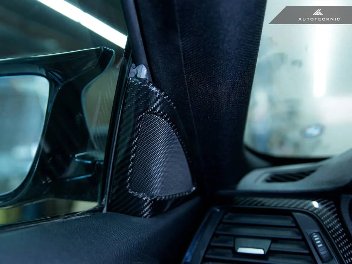 Autotecknic Carbon Fiber Speaker Tweeter Cover - F82/ F83 M4 1