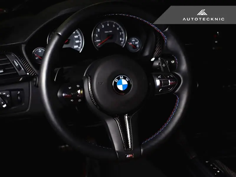 Autotecknic Carbon Steering Wheel Trim - F87 M2 | F80 M3 | F82/ F83 M4 | F10 M5 Lci | F06/ F12/ F13 M6 1