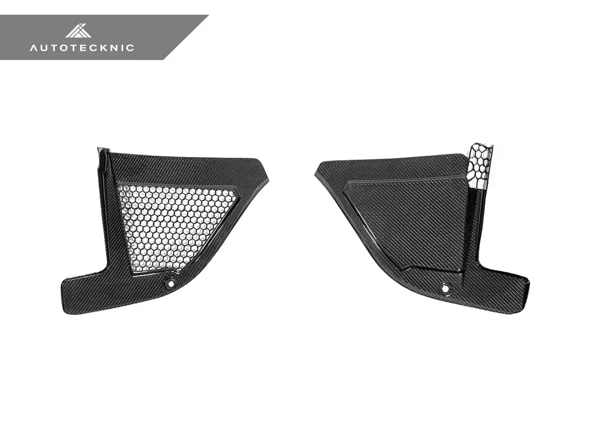 Autotecknic Dry Carbon Engine Cowl Panel Trim Set - G09 Xm 1