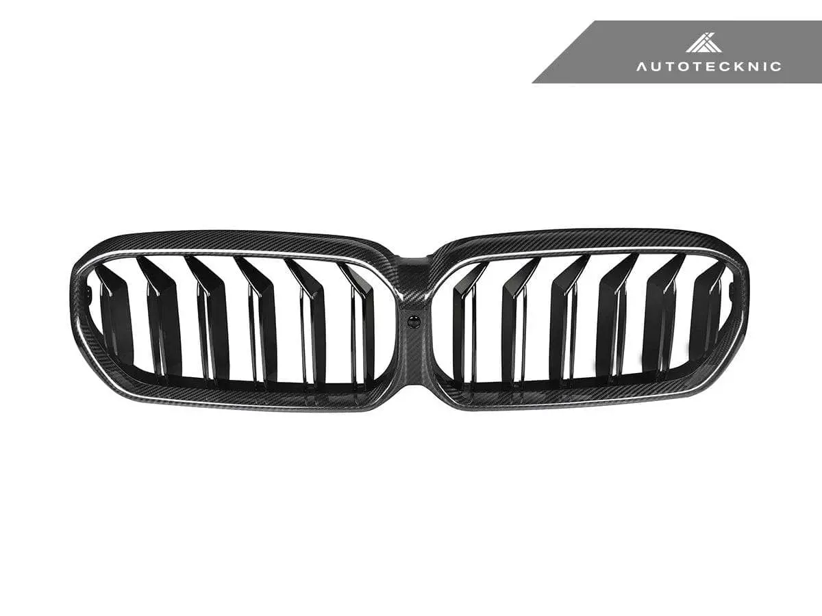 Autotecknic Dry Carbon Fiber Dual-Slats Front Grilles - G30 5-Series Lci 1