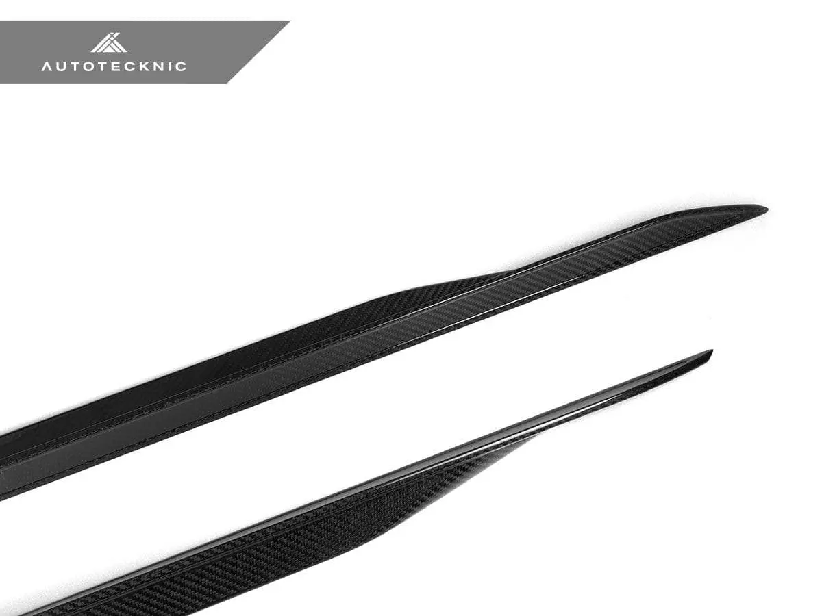 Autotecknic Dry Carbon Fiber Side Skirt Extension Set - G60 5-Series 1