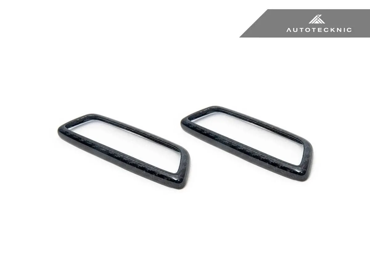 Autotecknic Dry Carbon Front Seat Illuminated Emblem Surround Set - Bmw M 1
