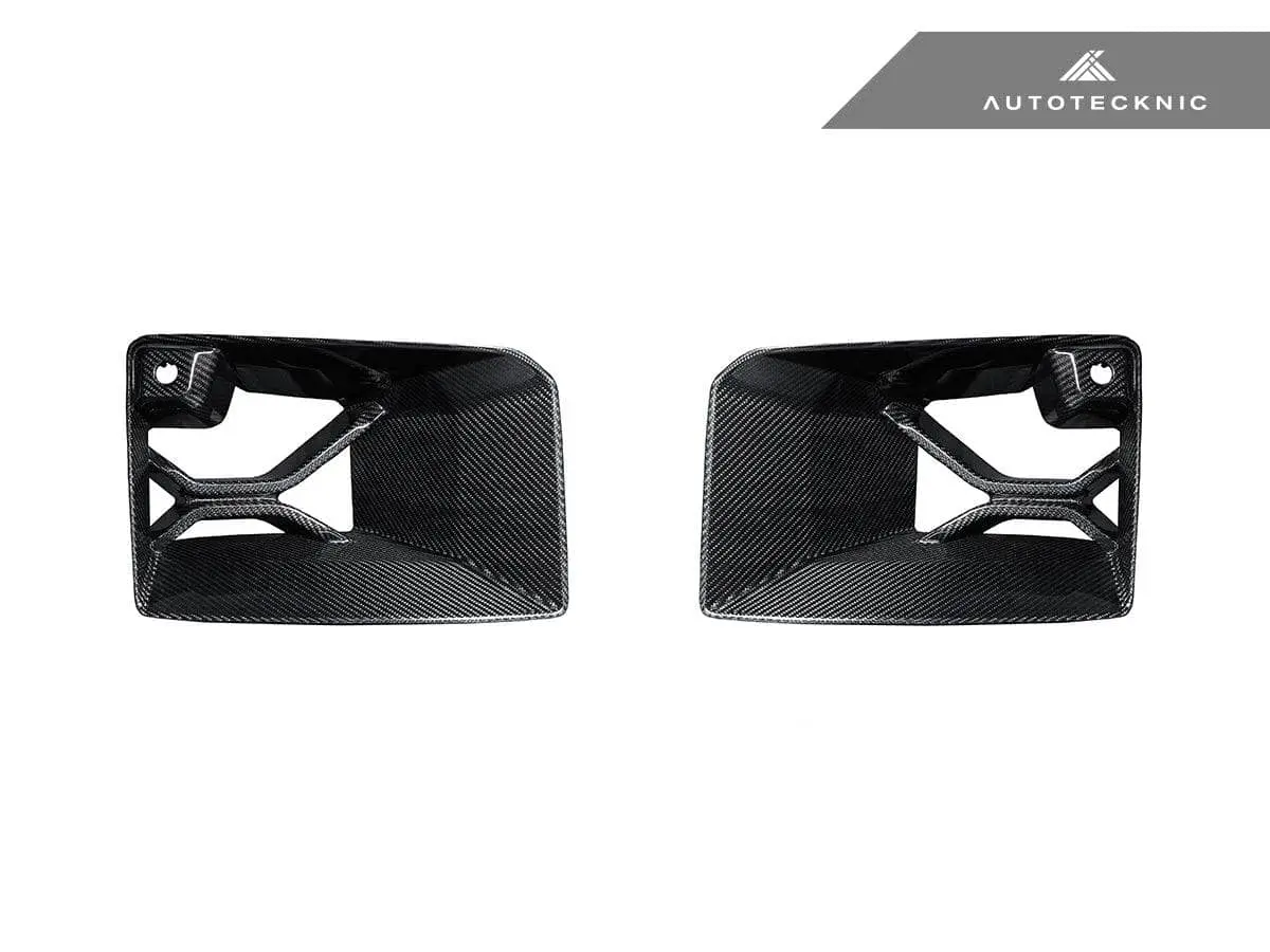 Autotecknic Dry Carbon Podium Front Bumper Lower Vent Set - G87 M2 1