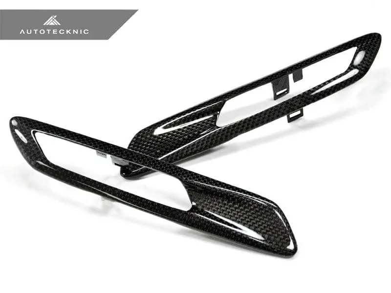 Autotecknic Replacement Carbon Fiber Fender Light Trims - F10 Sedan / F11 Wagon | 5 Series 1