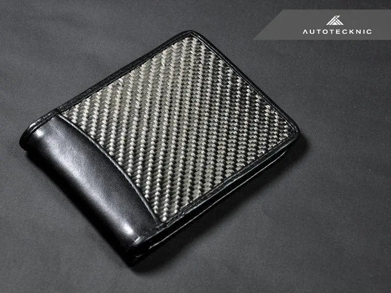 Autotecknic Textured Matte Carbon Fiber Bi-Fold Wallet 1