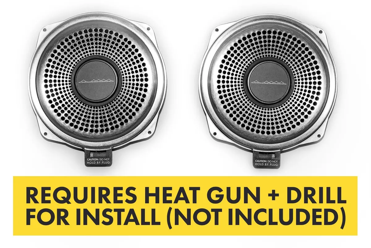 Bavsound Ghost Underseat Subwoofers For Bmw, V3, 8 Ohm, Pair [Requires Heat Gun & Drill] 1