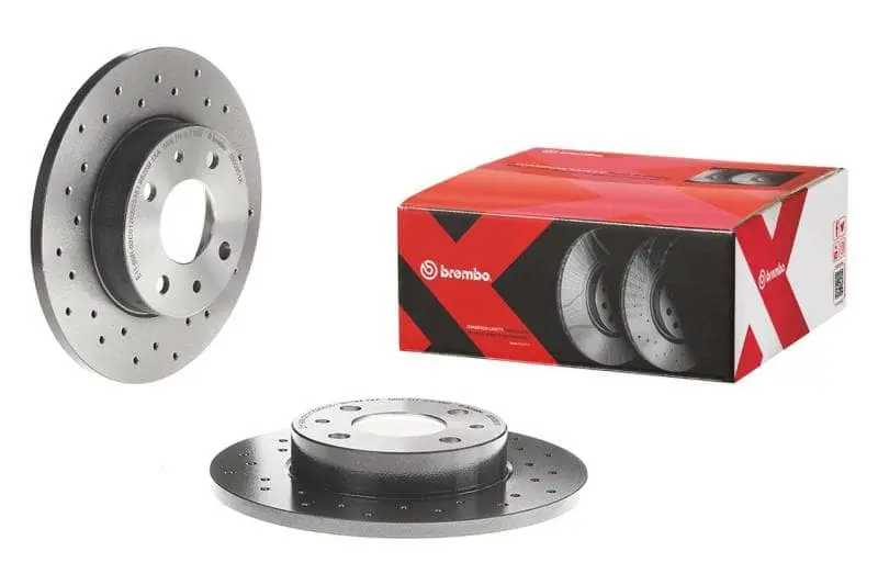 Brembo 10-11 Audi S4/08-11 S5 Front Premium Xtra Cross Drilled Uv Coated Rotor 1