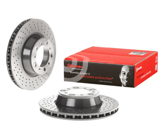 Brembo Oe 05-12 Porsche Boxster/06-12 Cayman Rear Disc Brake Kit 1
