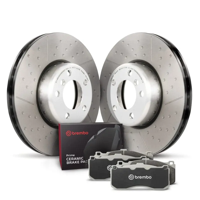 Brembo Oe 12-15 Bmw 335I/14-16 335I Gt Xdrive/13-15 335I Xdrive/16-18 340I Front Disc Brake Kit 1