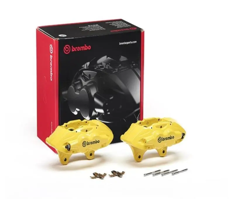 Brembo Oe 16-21 Bmw M2/15-18 M3/15-20 M4 Hydraulic Front X-Style Brake Calipers - Yellow 1