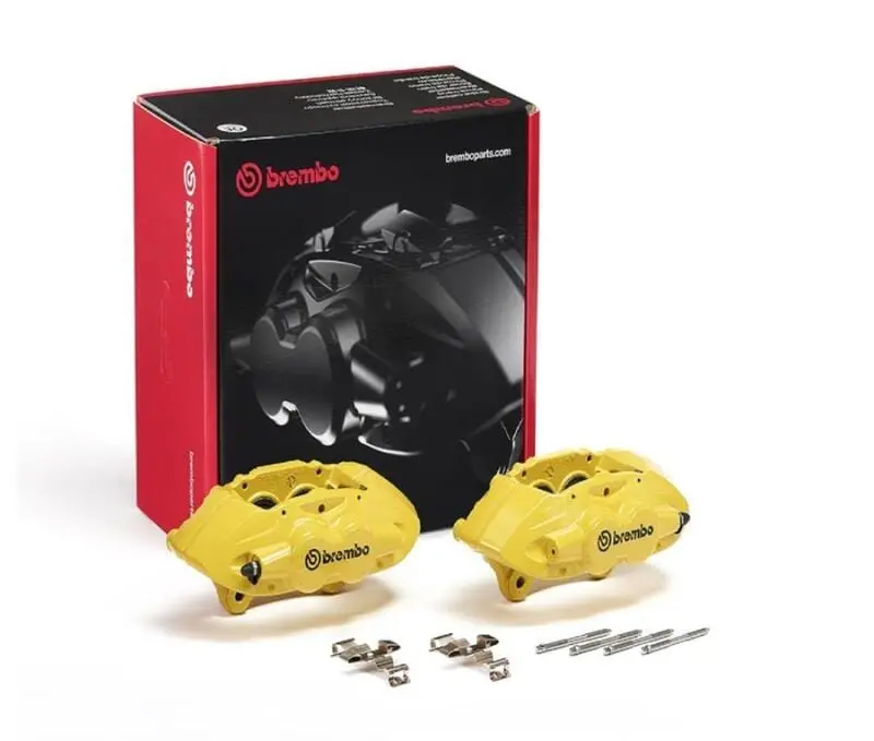 Brembo Oe 16-21 Bmw M2/17-18 M3/17-20 M4/14-16 M235i Hydraulic Front X-Style Brake Calipers - Yellow 1