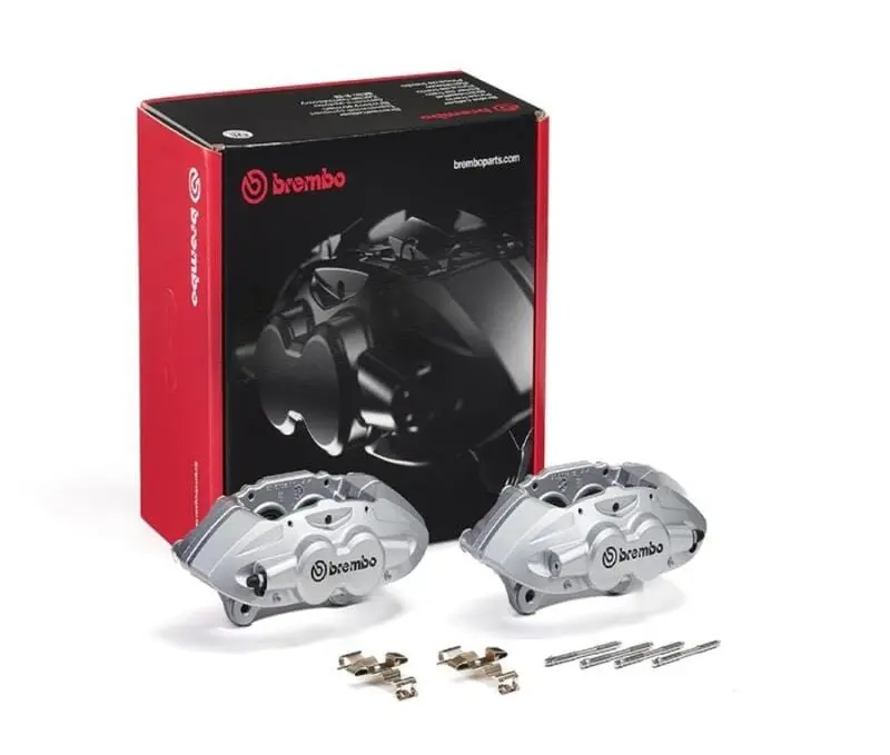 Brembo Oe Bmw 16-21 M2/17-18 M3/17-20 M4/14-16 M235i Hydraulic Front X-Style Brake Calipers - Silver 1