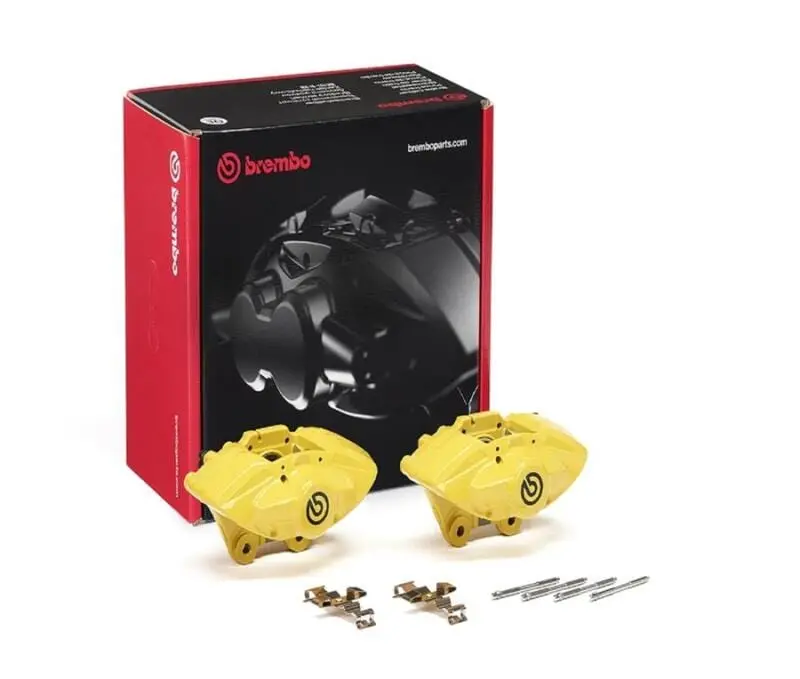 Brembo Oe Bmw 16-21 M2/17-18 M3/17-20 M4 Hydraulic Rear X-Style Brake Calipers - Yellow 1