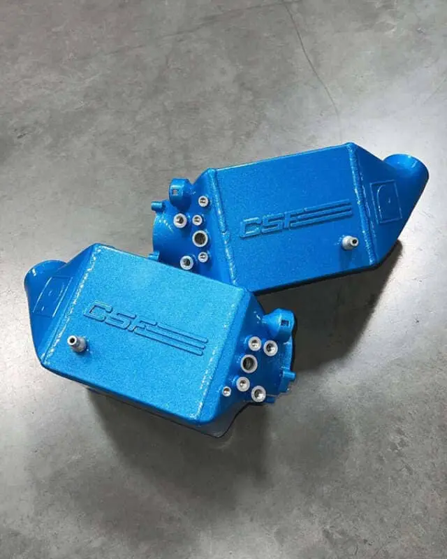 Csf 12-16 Bmw M5 (F10) / 12-18 Bmw M6 (F06/F12/F13) Twin Charge-Air-Cooler Set - Caliper Blue Candy 1