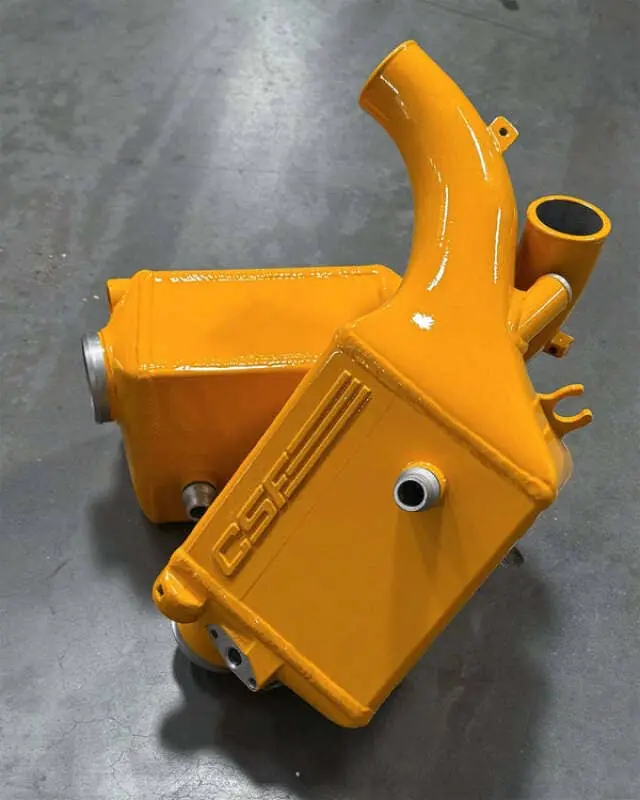 Csf 16-21 Bmw M5 (F90) / 17-21 Bmw M8 (F91/F92/F93) Twin Charge-Air-Cooler Set - Nitro Yellow 1