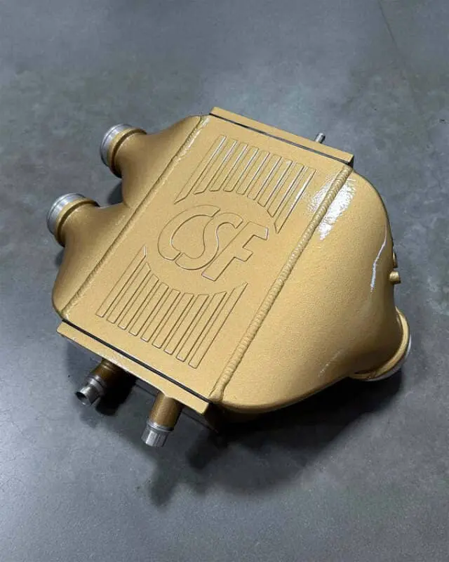 Csf 2014+ Bmw M3/M4 (F8x) Top Mount Charge-Air-Cooler - Carbon Ceramic Gold Gloss 1