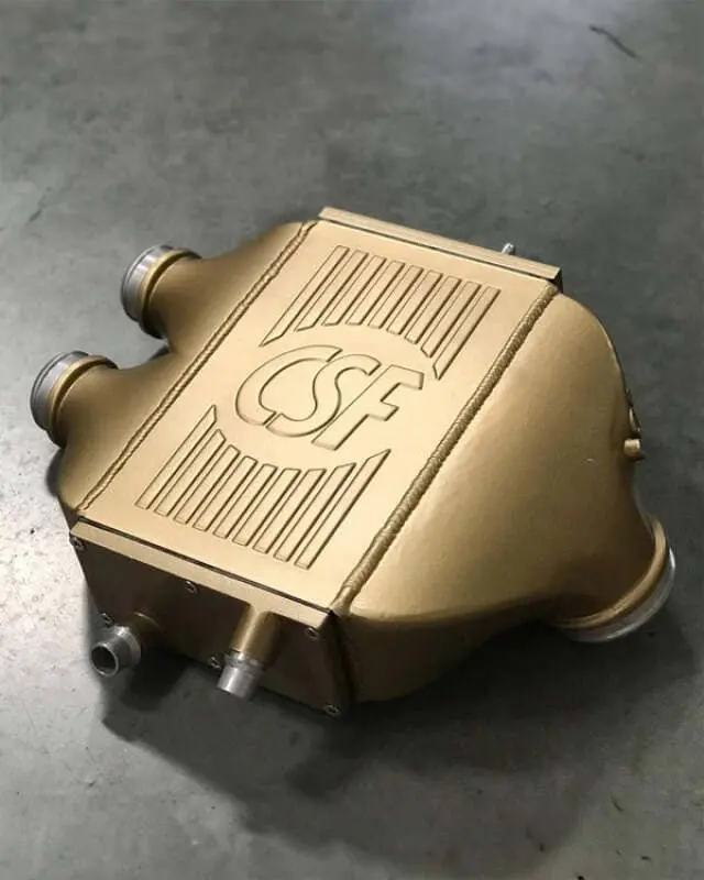Csf 2014+ Bmw M3/M4 (F8x) Top Mount Charge-Air-Cooler - Carbon Ceramic Gold Matte 1