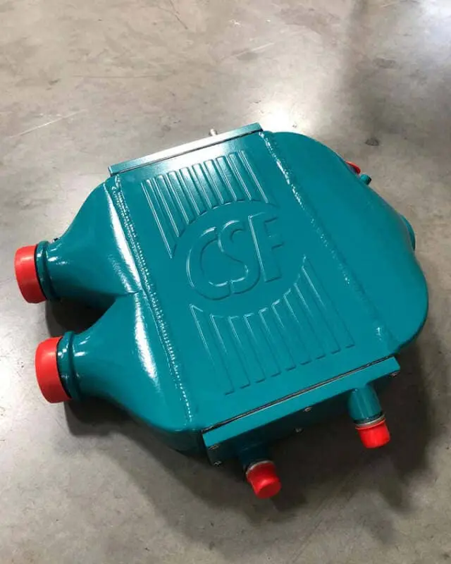 Csf 2014+ Bmw M3/M4 (F8x) Top Mount Charge-Air-Cooler - Custom Teal 1