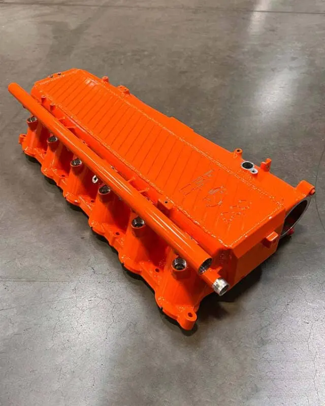 Csf Toyota A90/A91 Supra/ Bmw G-Series B58 Charge-Air Cooler Manifold - Fire Orange 1