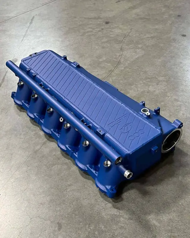 Csf Toyota A90/A91 Supra/ Bmw G-Series B58 Charge-Air Cooler Manifold - Peppa Blue 1