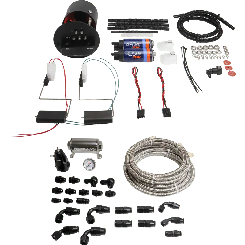 Deatschwerks 92-06 Bmw 3-Series E36/E46 X2 Module With Dw420 Pumps And Ptfe Plumbing Kit 1
