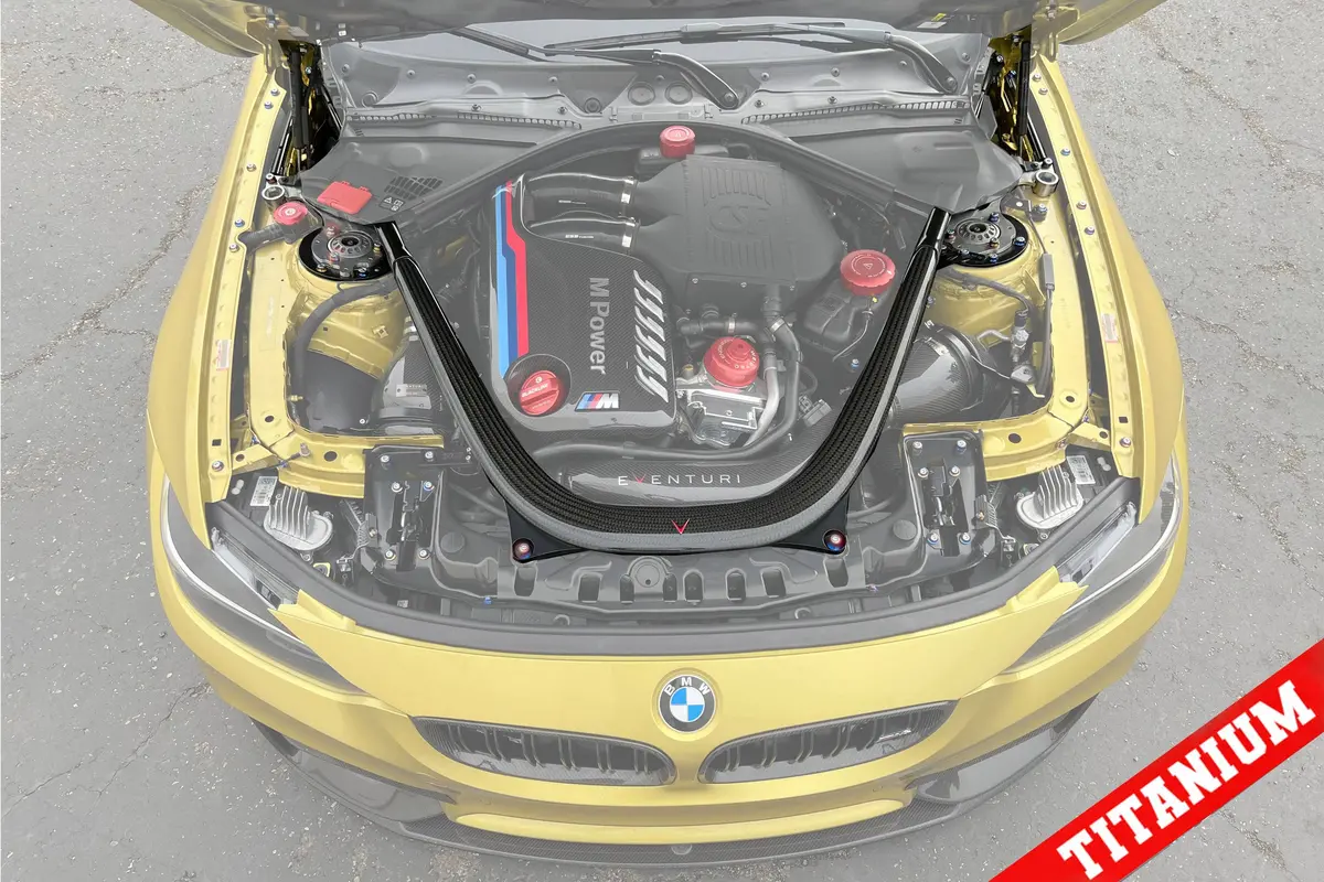 Titanium Bmw F8x Aluminum Strut Brace Dress Up Hardware Kit (F80/F81/F82/F83/F87) 1