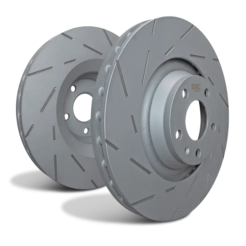 Ebc 12-16 Tesla Model S Dual Electric Motors Awd Front Usr Slotted Rotors 1
