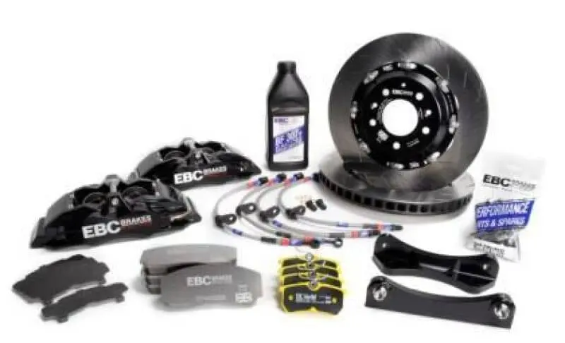 Ebc Racing 11-17 Suzuki Swift 1.6L Black Apollo-4 Calipers 330Mm Rotors Front Big Brake Kit 1