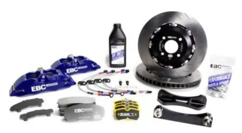 Ebc Racing 17-24 Suzuki Swift 1.4T Hybrid Blue Apollo-4 Calipers 330Mm Rotors Front Big Brake Kit 1