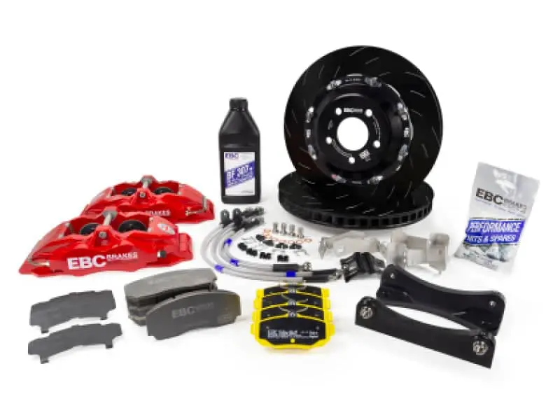 Ebc Racing 89-98 Nissan Skyline Gt-R R32/R33 Red Apollo-6 Calipers 355Mm Rotors Front Big Brake Kit 1
