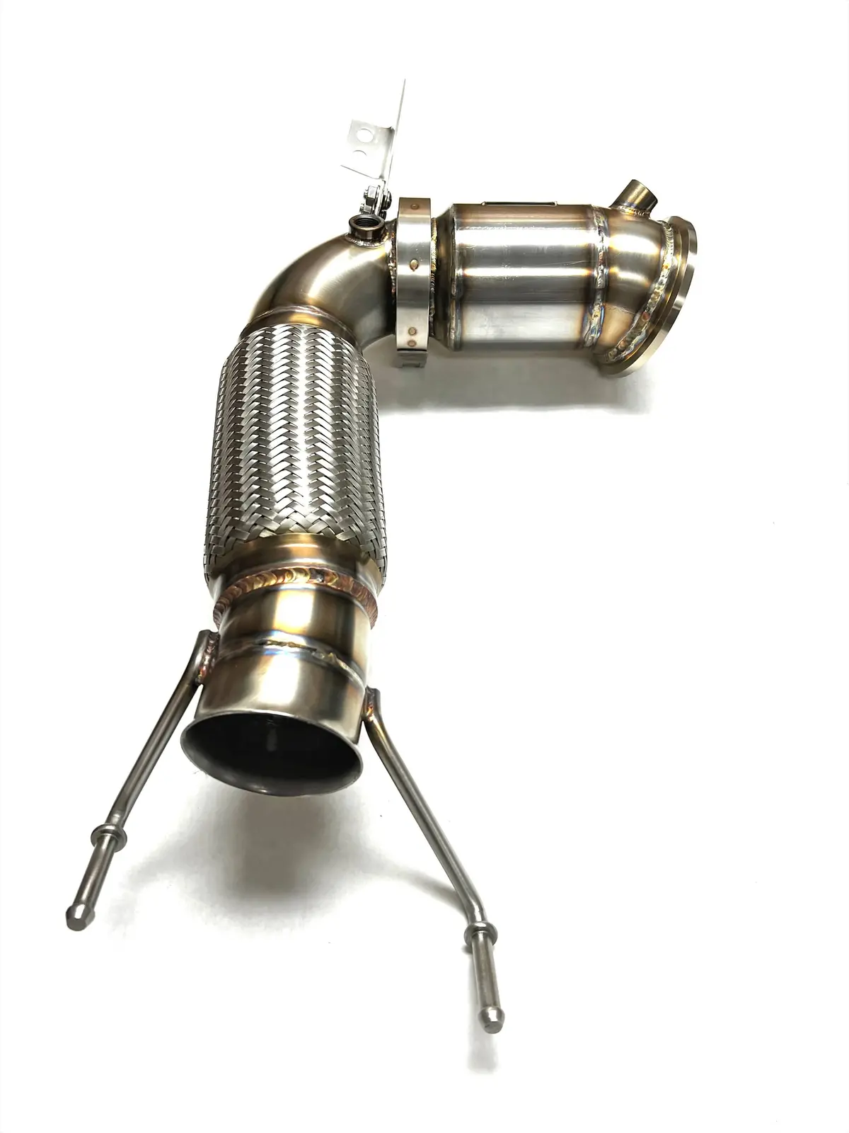 Sports Series 4" High Flow Catted Downpipe For The 2016+ X1/X2/2 Series Gran Coupe B46 Us Spec (4 Cylinder) Engine 1
