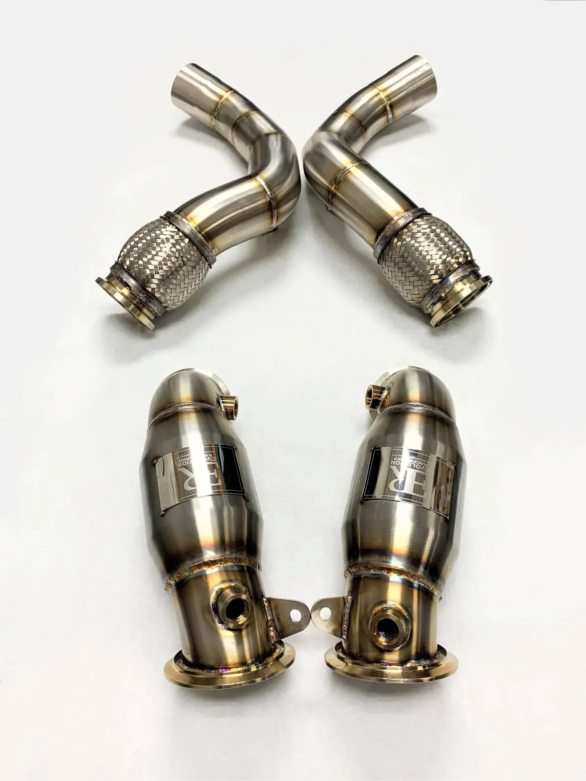 Sports Series High Flow Catted Downpipe For 2018-23 M5/M8 S63m Engine 1