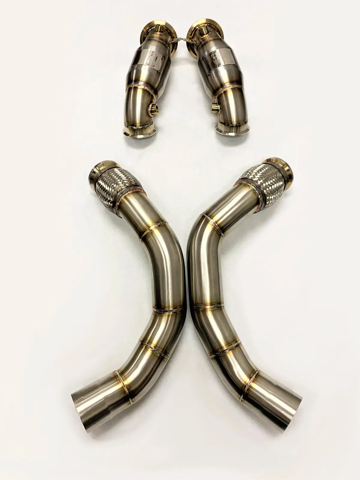 Sports Series High Flow Catted Downpipe For 2019-23 X5m/X6m S63m Engine 2