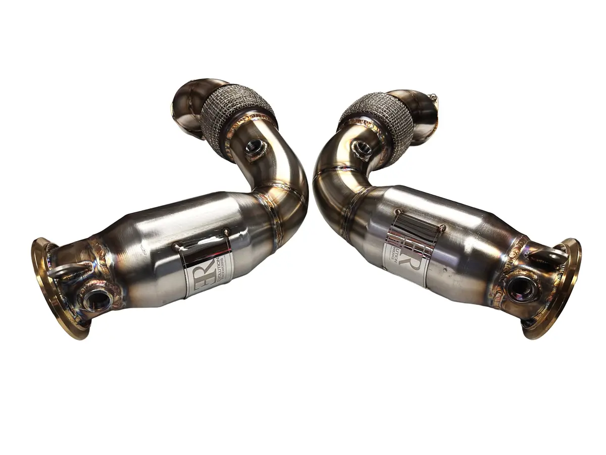 Sports Series High Flow Catted Primary Downpipe 2023+ 760I Xdrive S68 Engine 2