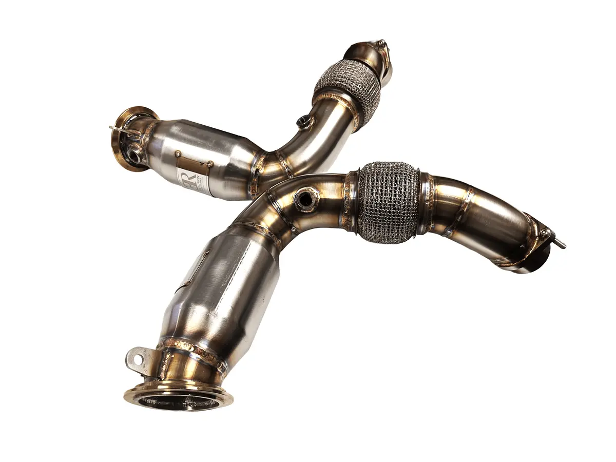 Sports Series High Flow Catted Primary Downpipe 2025+ M5 S68 Engine 1