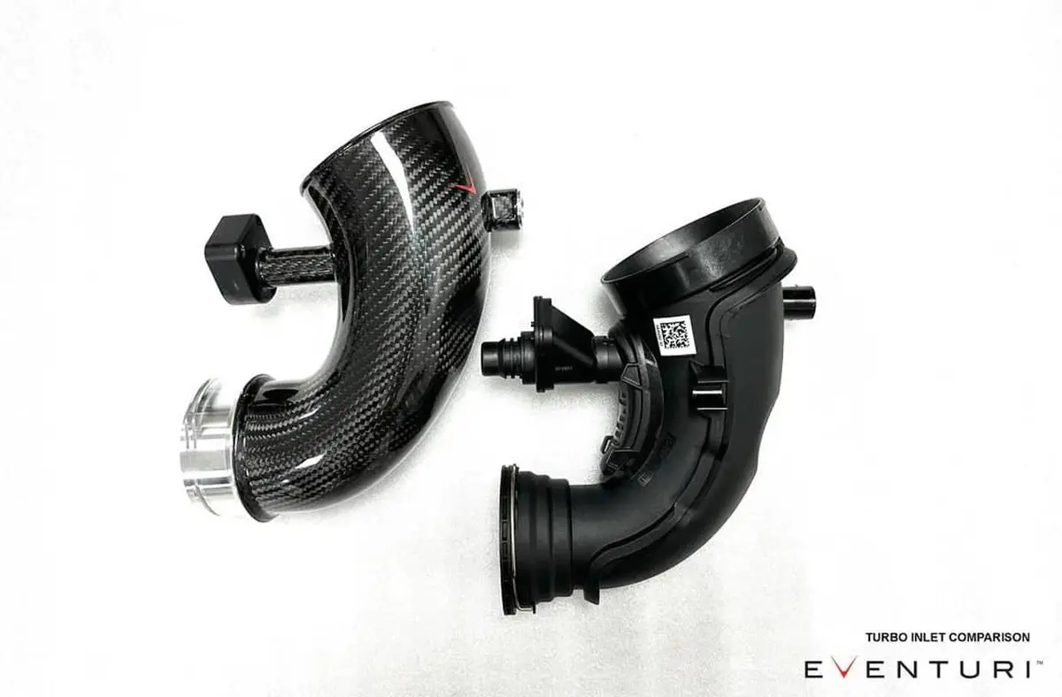 Eventuri G90 / G99 M5 (S68) Carbon Turbo Inlet Set - Gloss Carbon 1