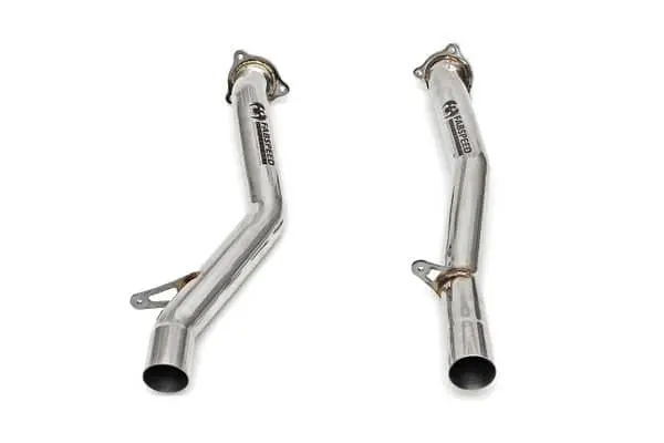 Fabspeed Porsche 958.2 Cayenne Turbo / Turbo S Secondary Competition Link Pipes (2015-2018) 1