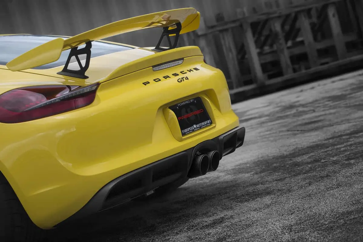 Fabspeed Porsche 981 Cayman Gt4 Lightweight Competition Exhaust System 9